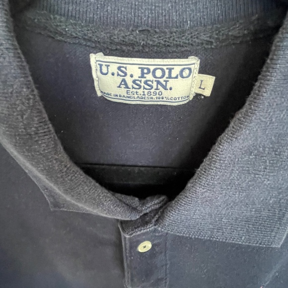 Polo Ralph Lauren Short Sleeve U.S. Polo Assn. Size Large Polo Shirt - Navy Blue - Picture 5 of 5